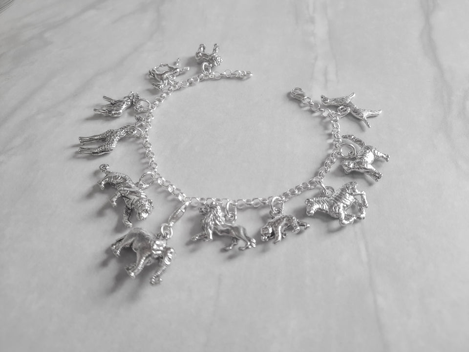 The Beauty of God's Creation / Sterling silver charm bracelet