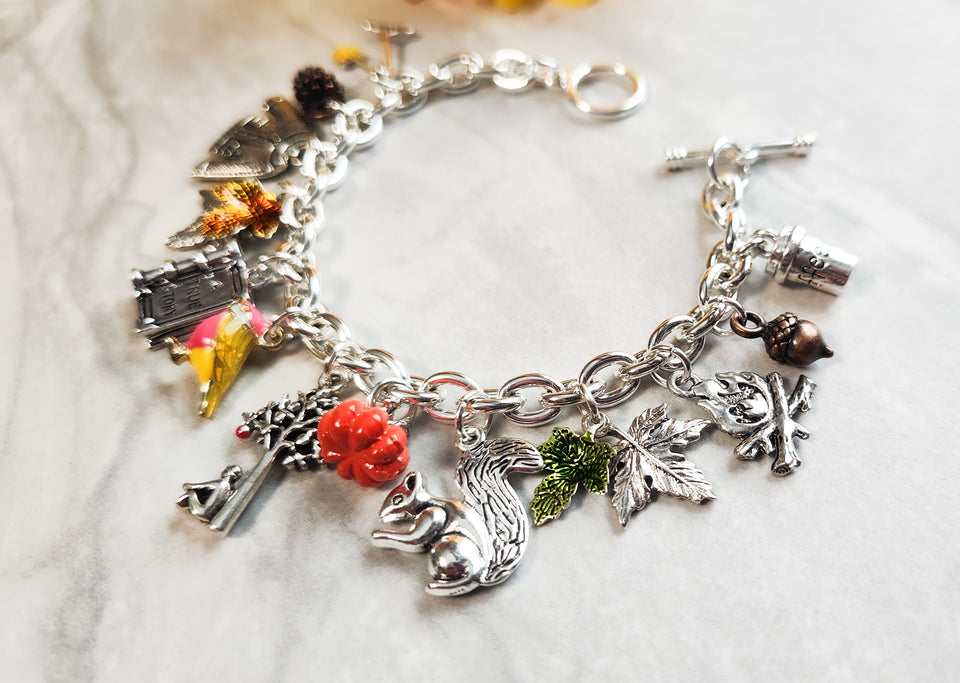Silver Fall Toggle Clasp Bracelet