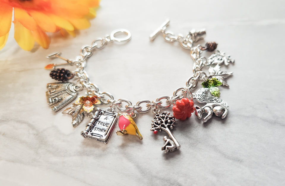 Silver Fall Toggle Clasp Bracelet