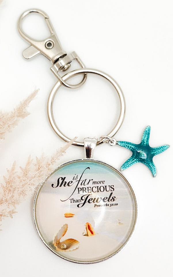 She Is Far More Precious / Keychain