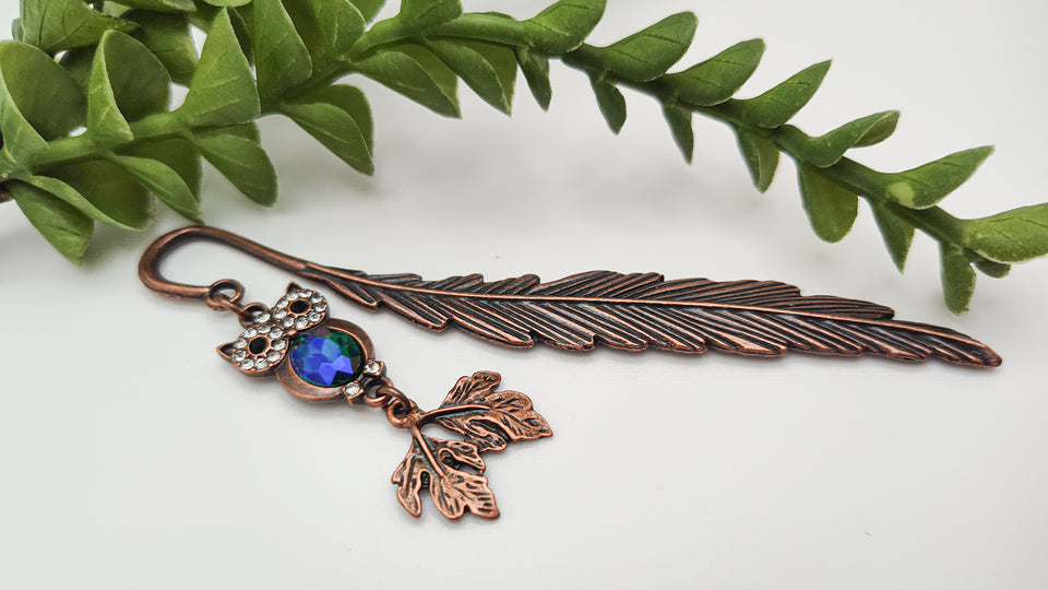 Antique Cooper Owl Blue Gem