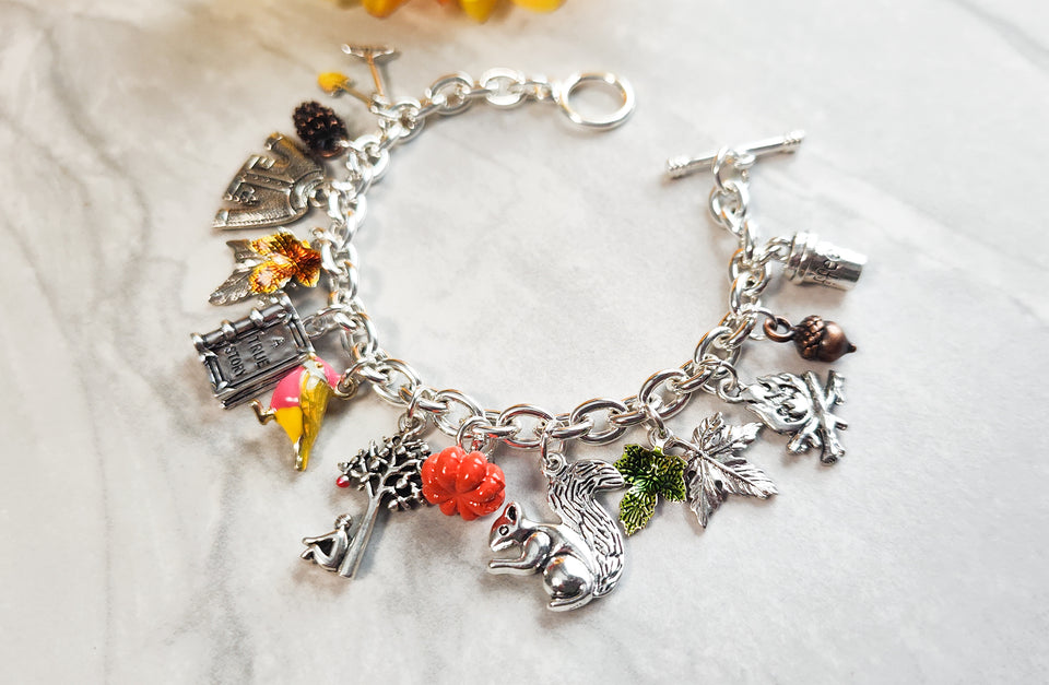 Silver Fall Toggle Clasp Bracelet
