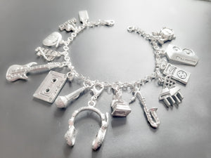 Music Lover Charm Bracelet - Jillicious charms and accessories
