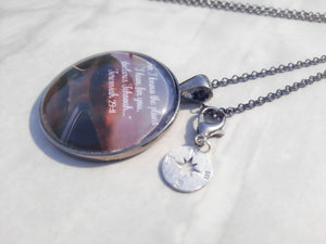 Let God Guide You / Jeremiah 29:11 / Bible Verse Necklace